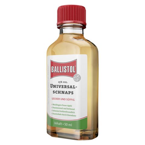 Ballistol Universalschnaps, Feuerapfel-Schnaps 50 ml, 25% Vol. - witziges Geschenk