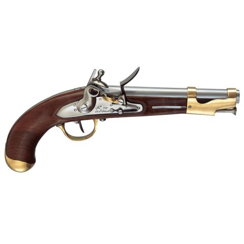 DAVIDE PEDERSOLI An IX Pistol Vorderlader Steinschloss-Pistole, Kal. 17,5 mm DAVIDE PEDERSOLI An IX Pistol Vorderlader Steinschloss-Pistole, Kal. 17,5 mm